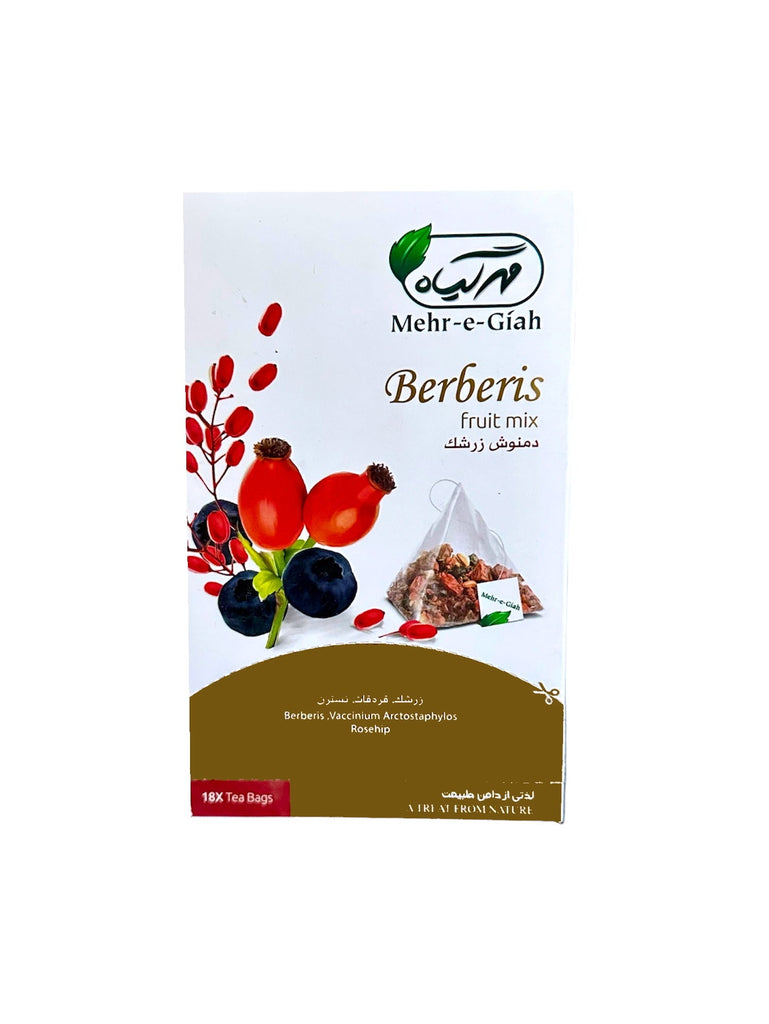Barberries Fruit Mix - Mixed Herbal Tea ( Damnoosh e Zereshk ) - Herbal Tea - Kalamala - Mehr-e-Giah