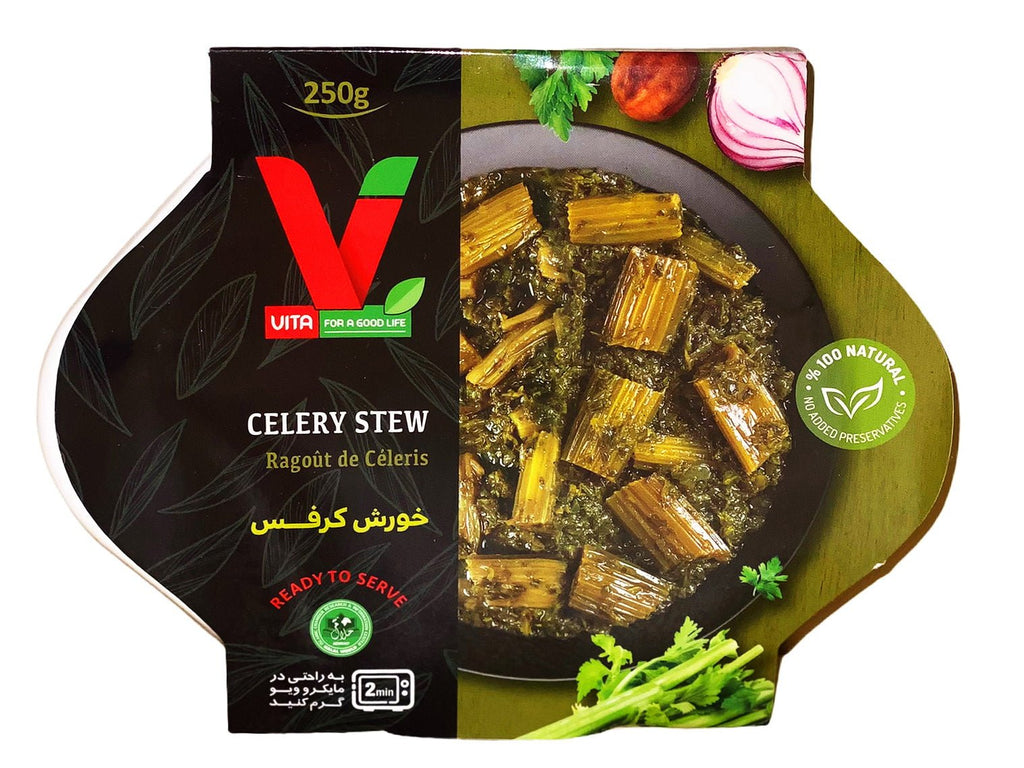 Celery Stew - No Meat ( Khoresh Karafs ) - Prepared Stews - Kalamala - Vita