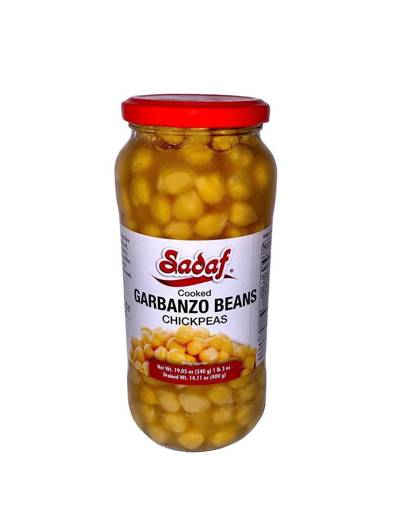 Cooked Garbanzo Beans - Jar - Prepared Beans - Kalamala - Sadaf