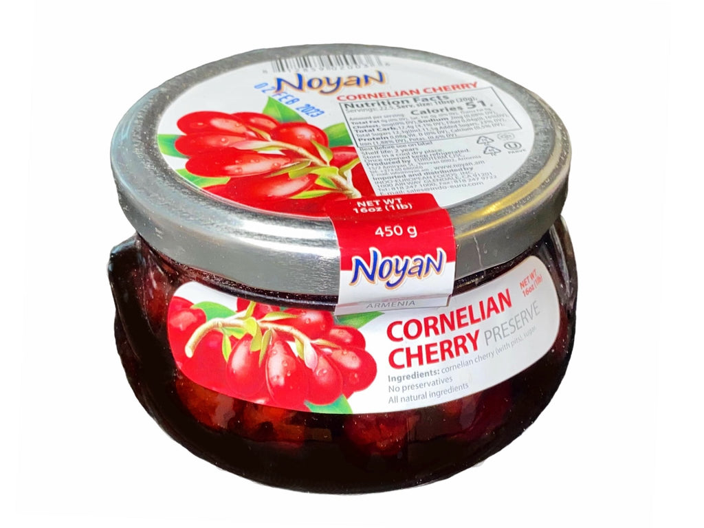 Cornelian Cherry Preserve - Jam ( Muraba Zoghal Akhteh ) - Jam - Kalamala - Noyan