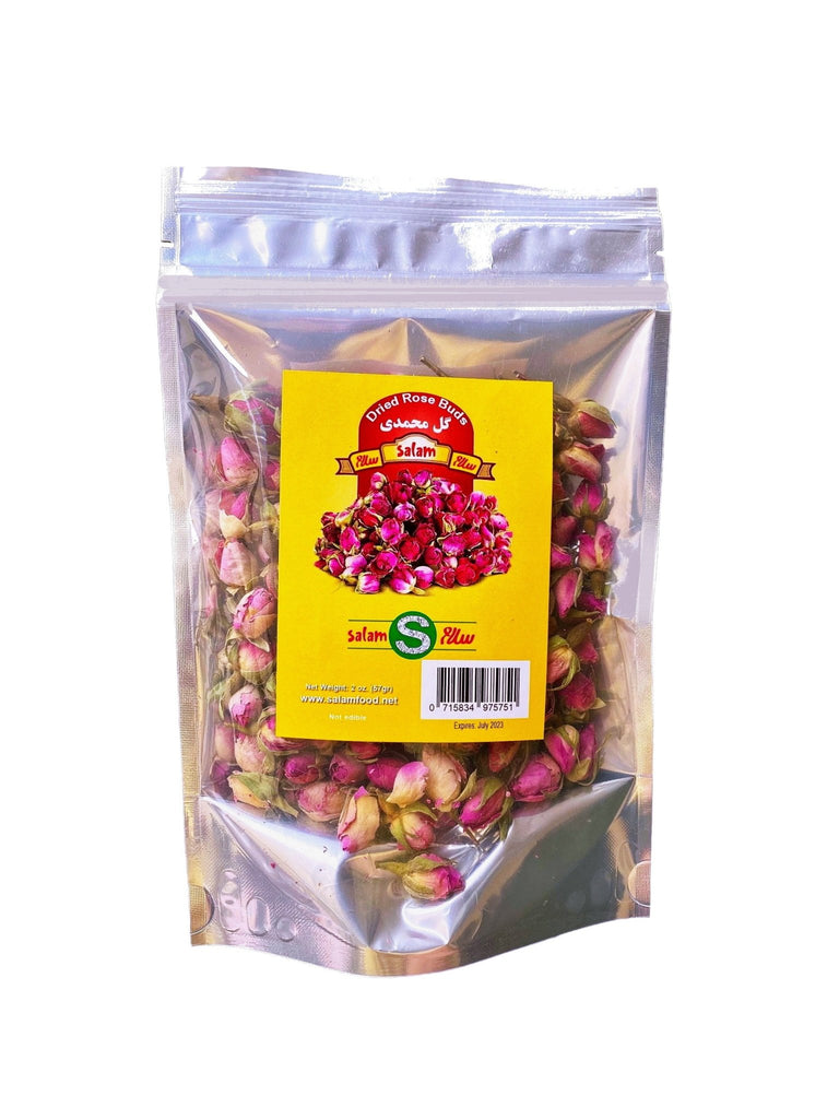 Damask Rose Bud Salam - 2 Oz ( Gol Mohammadi ) - Dry Flowers - Kalamala - Salam