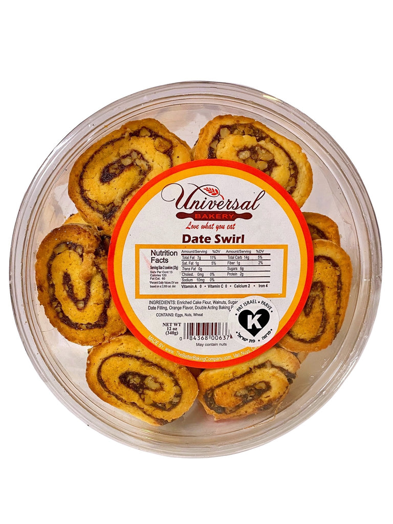 Date Swirl Cookie - 50% Less Sugar - Low Sugar - Fresh Sweets & Pastry - Kalamala - Universal Bakery
