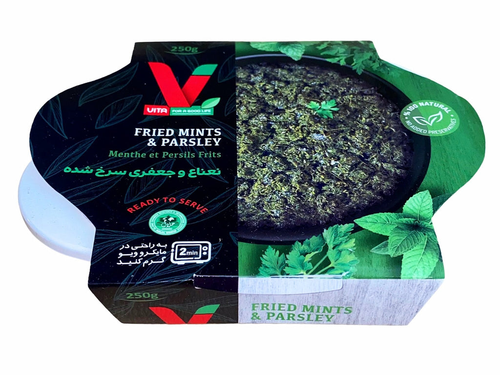 Fried Mint/Parsley Herbs ( Nanaa Jafari ) - Prepared Sabzy - Kalamala - Vita
