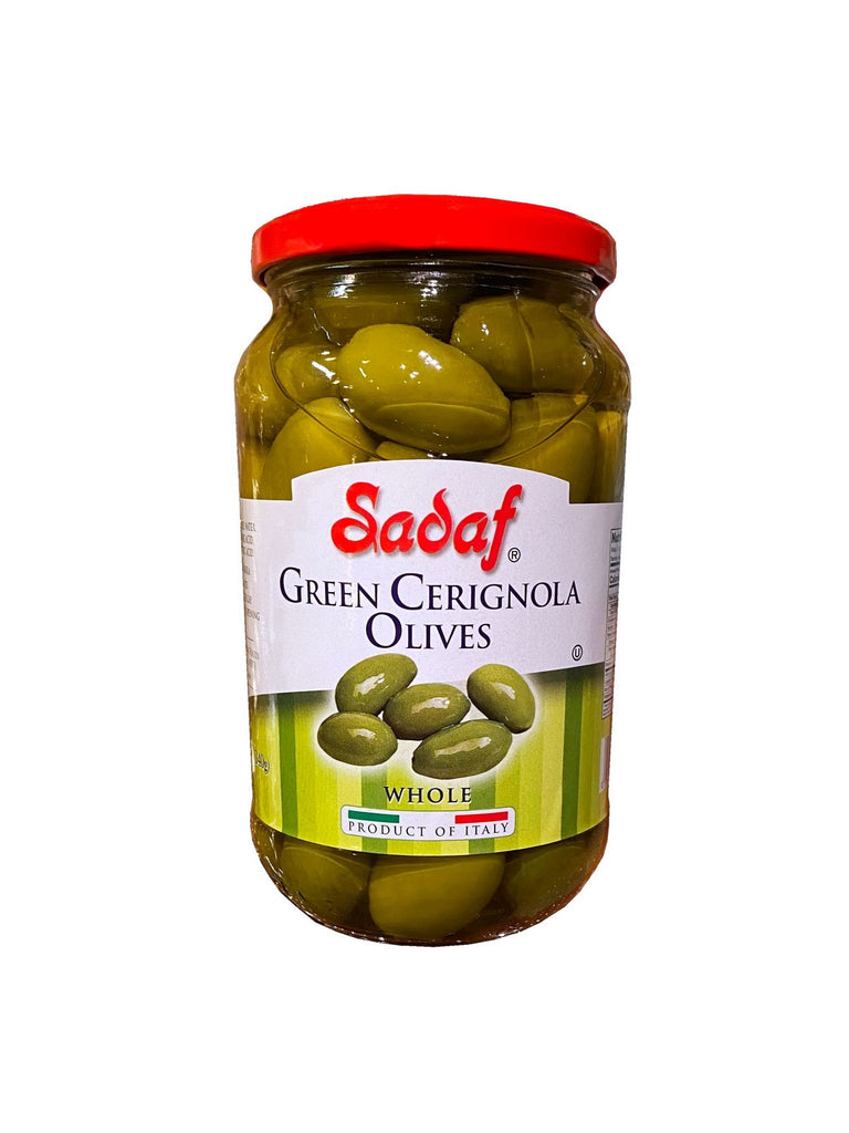 Green Cerignola Sicilian - Whole ( Zeytoon Sabz ) - Olives - Kalamala - Sadaf