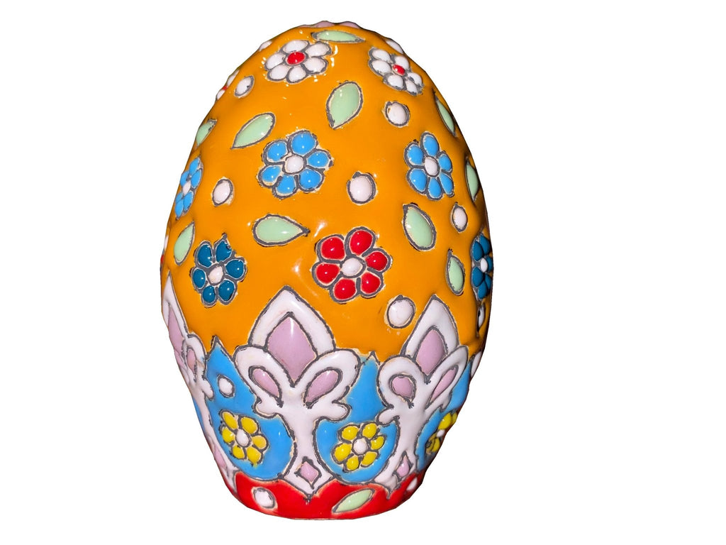 Haft sin Decorative Handcrafted Clay Egg - Colored Egg - , Decorative Item - Noruz - Kalamala - Kalamala