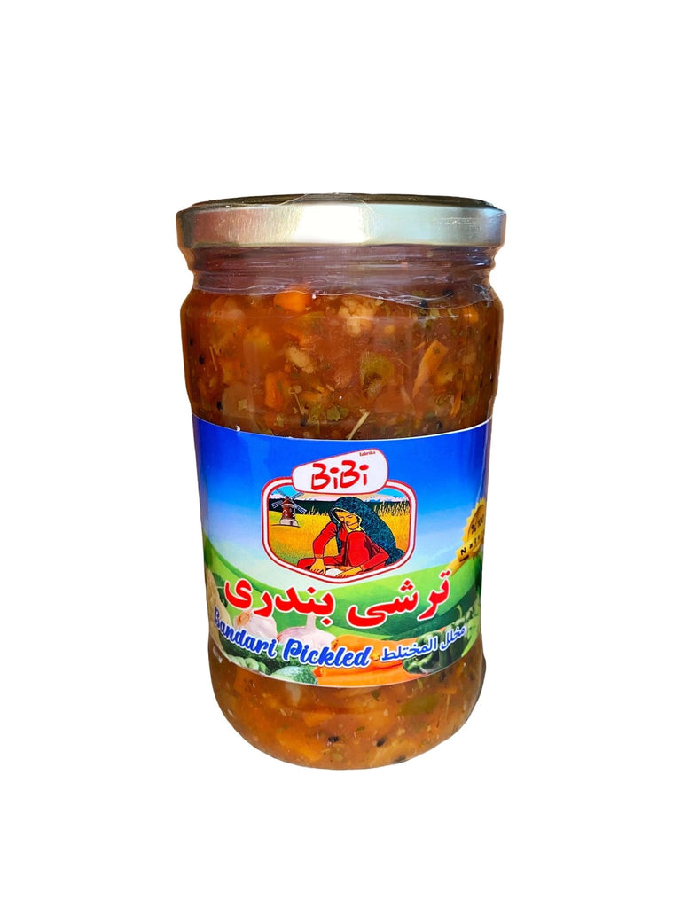 Hot Bandari Pickles - Pickled ( Turshi Bandari E Tond ) - Mixed Pickle - Kalamala - BiBi