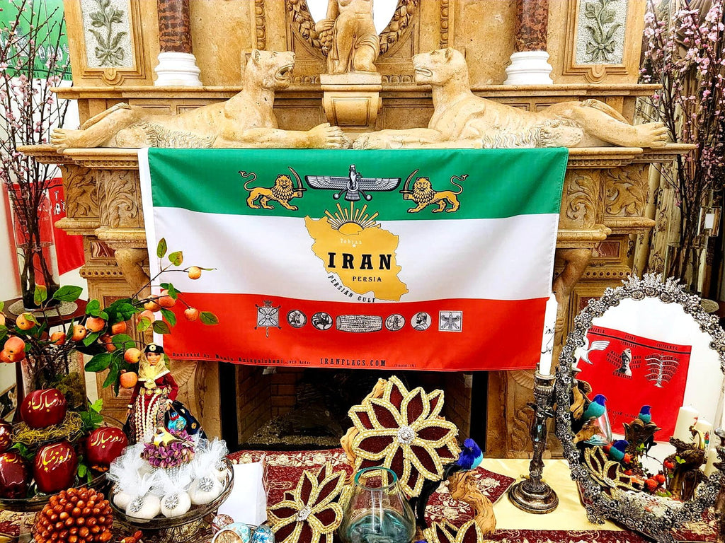 Iran's Ancient Flag - Spiritual & Ceremonial - Kalamala - Kalamala