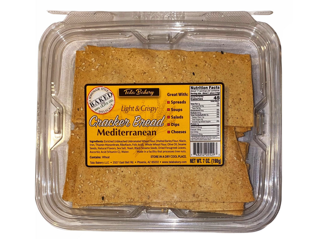 Light Crispy Cracker - Mediterranean ( Naan E Khoshk) - Biscuit & Cracker - Kalamala - Tala Bakery