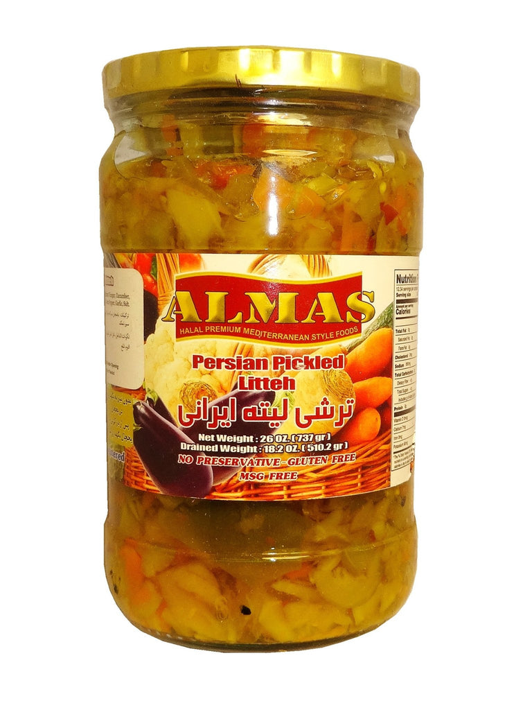 Litteh Pickle - Fine Chopped Mixed Vegetable ( Torshi Liteh-Turshi ) - Relish - Kalamala - Almas