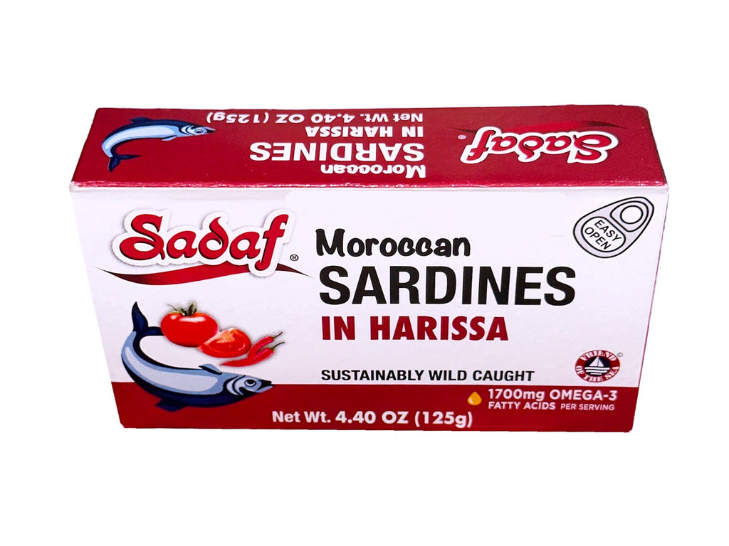 Moroccan Sardines In Harissa Sadaf (Easy Open) (Mahi Sardeen) - Kalamala - Sadaf