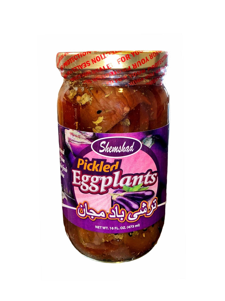 Pickle Eggplants - Pickled ( Torshi Liteh Bademjan -Turshi ) - Vegetable Pickle - Kalamala - Shemshad