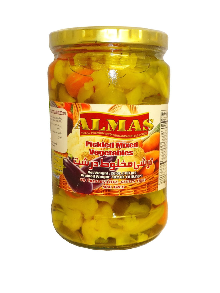 Pickled Mixed Vegetables ( Torshi-Turshi ) - Vegetable Pickle - Kalamala - Almas