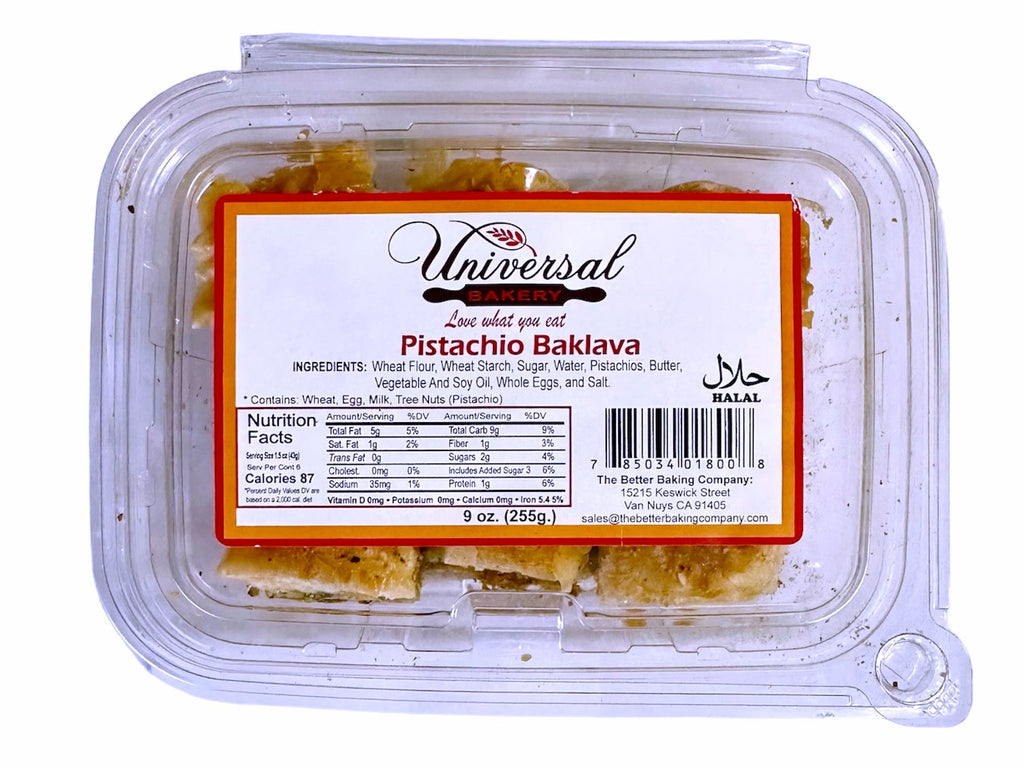 Pistachio Baklava Universal Bakery (Baghlava) - Kalamala - Kalamala