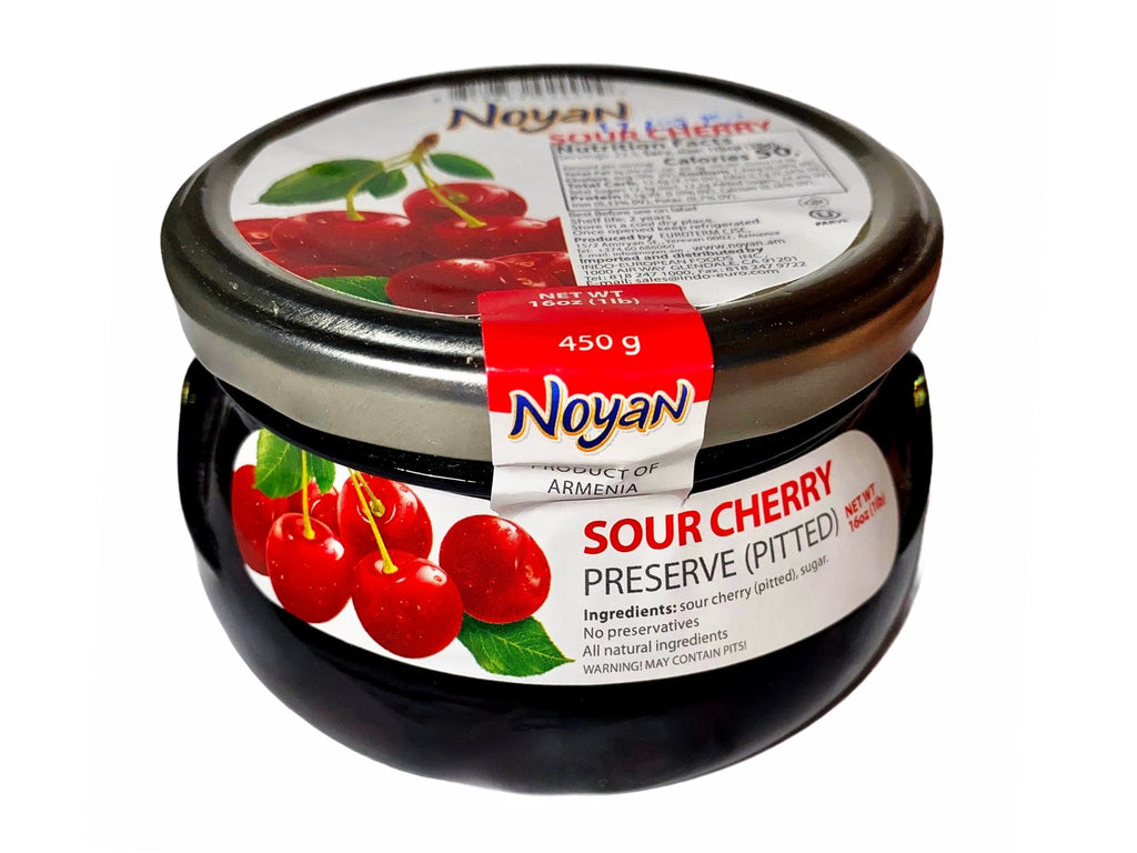 Pitted Sour Cherry Preserve - Jam ( Muraba Albalu ) - Jam - Kalamala - Noyan