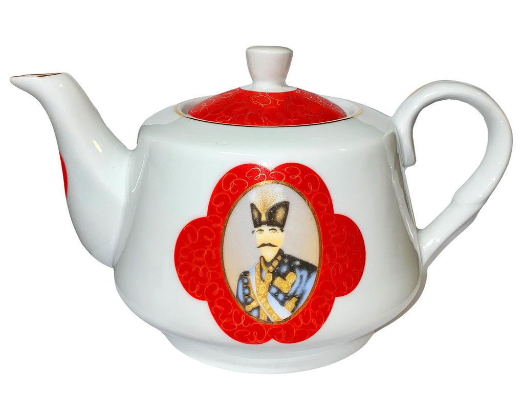 Shah Abbas Ceramic Teapot - Hand Painted - 5 Cups ( Ghoori ) - Kettles - Kalamala - Kalamala
