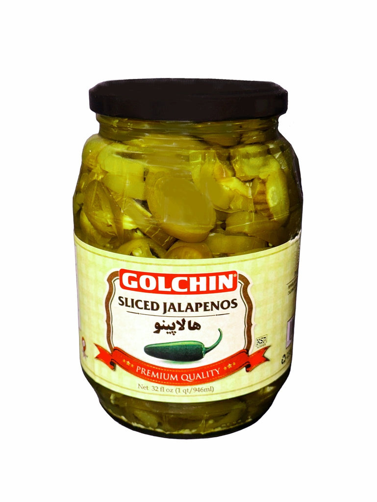 Sliced Jalapenos ( Halopino, Halapino ) - Pepper Pickle - Kalamala - Golchin