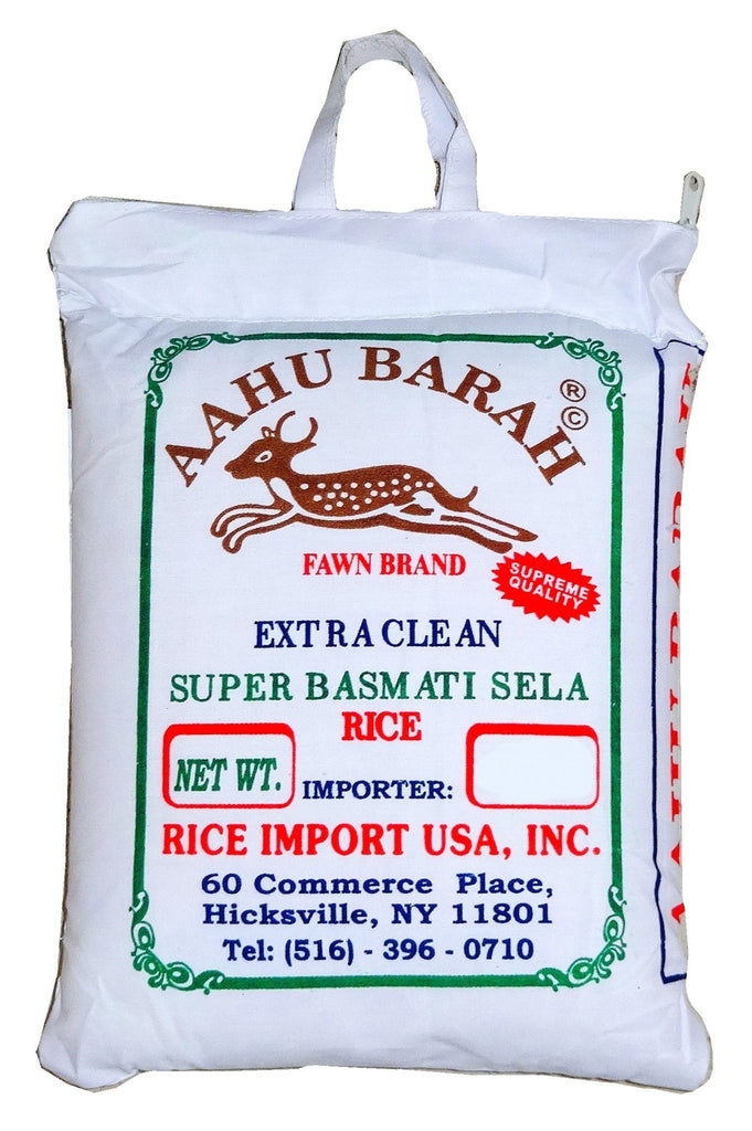 Super Basmati Sela Rice - 10 pounds ( Berenj ) - Rice - Kalamala - Aahu Barah