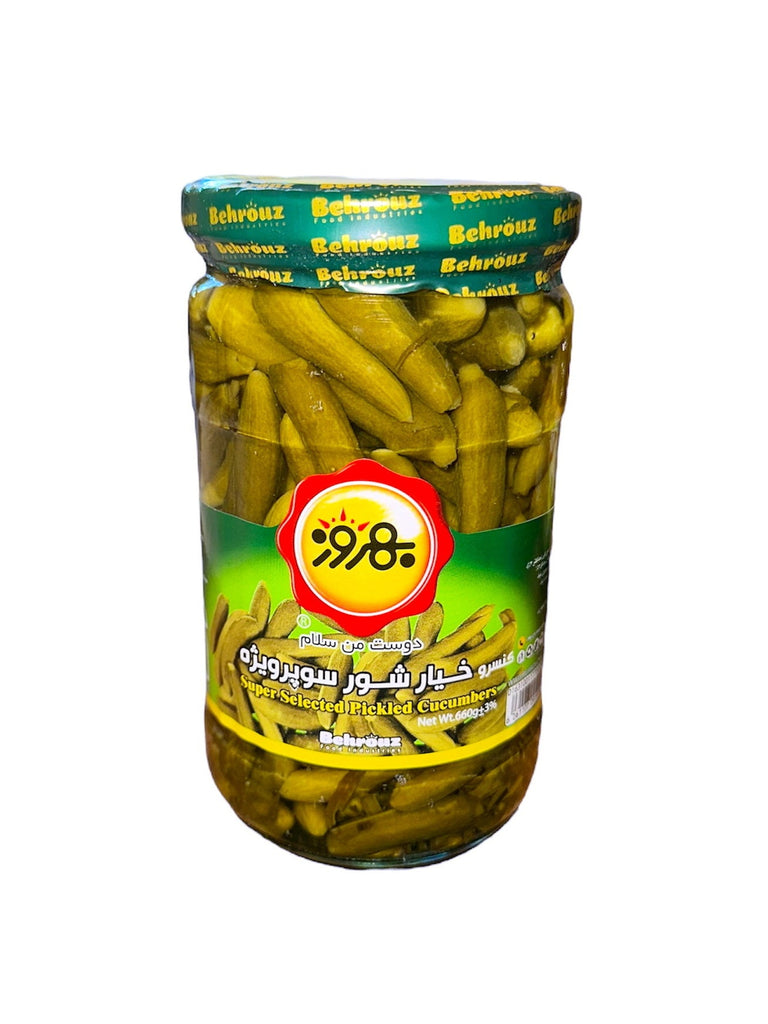 Super Selected Pickled Cucumbers Behrouz (Khiar shoor Super Vijeh Behrooz) - Kalamala - Kalamala