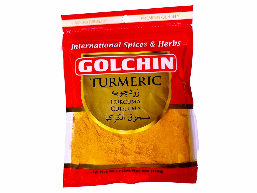 Turmeric Powder - 4 Oz ( Zardchoobeh ) - Ground Spice - Kalamala - Golchin
