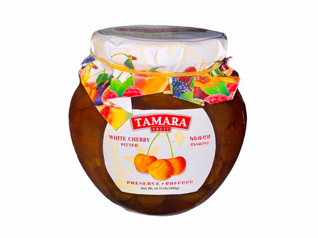 White Cherry Pitted Preserve - Jam ( Muraba Gilas ) - Jam - Kalamala - Tamara