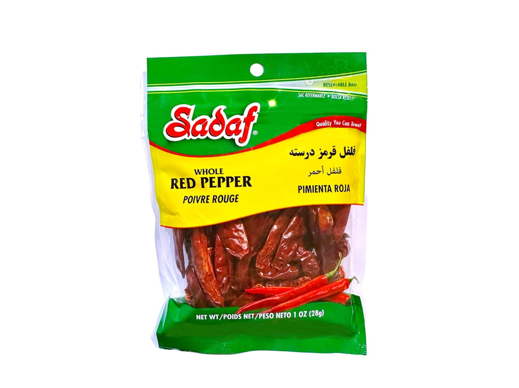 Whole Red Pepper Sadaf (Felfel Ghermez) - Kalamala - Sadaf